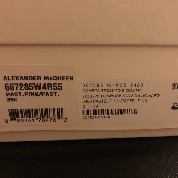 Alexander McQueen Tread Sandal Pastel Pink - size 9(39) - Picture 7 of 13